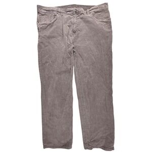 Prana Slim Fit Corduroy Pants Mens 40x30 Muted Brown Straight Leg 5 Pocket